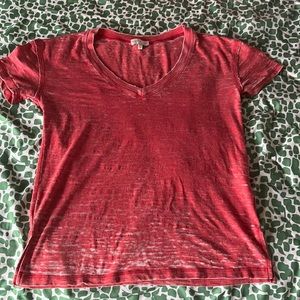 Red Lucky Brand v-neck , size XS , barley worn.